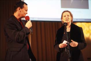 Moderator Knut Elstermann und Staatsministerin Dr. Christina Weiss